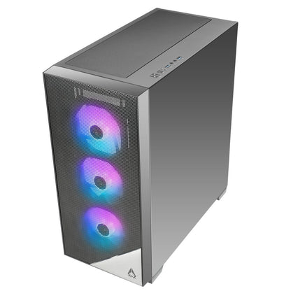 Azza Aero 480 RGB | Midi Tower Case | Zwart - Matmuis