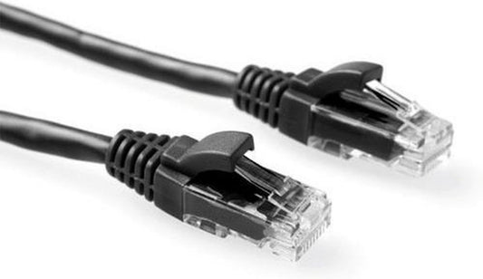 ACT netwerkkabel | Cat6 | U/UTP (UTP) | 1,5 m | Zwart - Matmuis - Matmuis