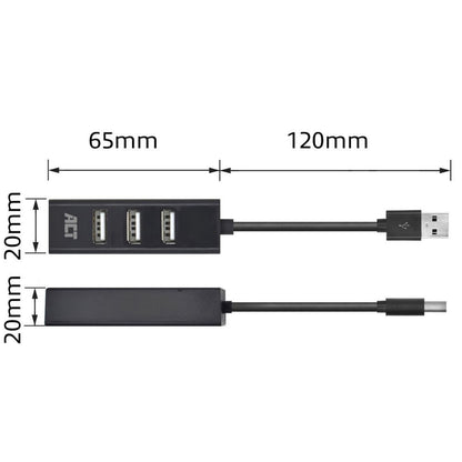 ACT AC6205 | USB 2.0 Interface Hub | 480 Mbps | Zwart - Matmuis - Matmuis