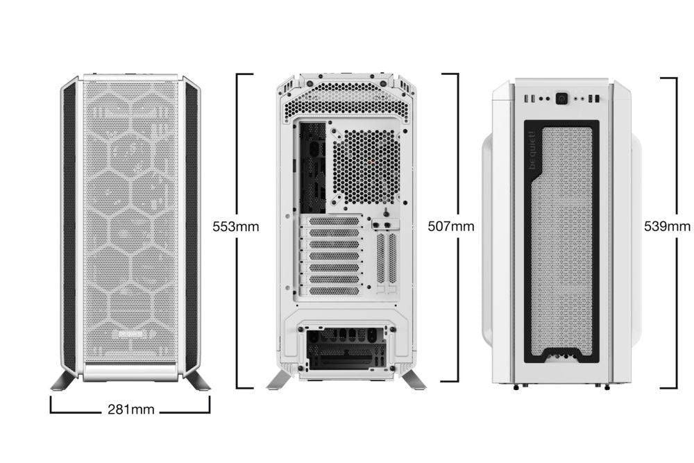 be quiet! Silent Base 802 | Midi Tower Case | Wit - Matmuis