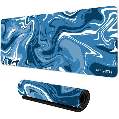 XXL Muismat | Liquid Abstract Blue River | Matmuis