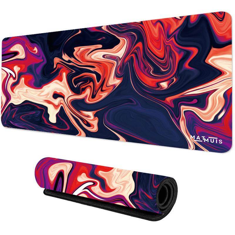 XXL Muismat | Swirl Abstract Lava Fusion | Matmuis