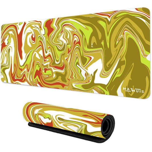 XXL Muismat | Liquid Abstract Gold Impact | Matmuis