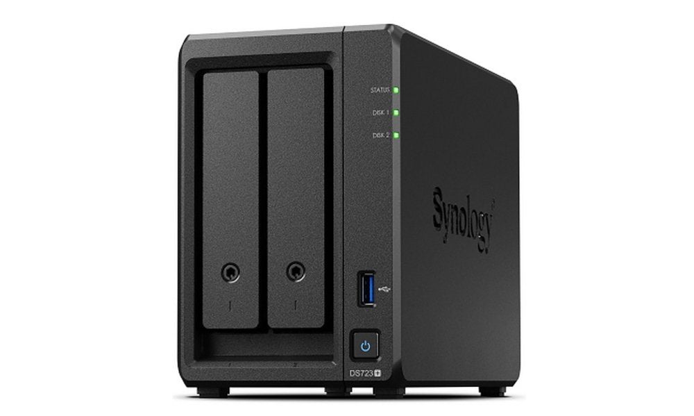 Synology DiskStation DS723+ NAS | 2 Drive Bays | AMD Ryzen R1600 | 2x Gigabit Ethernet | Zwart - Matmuis - Matmuis