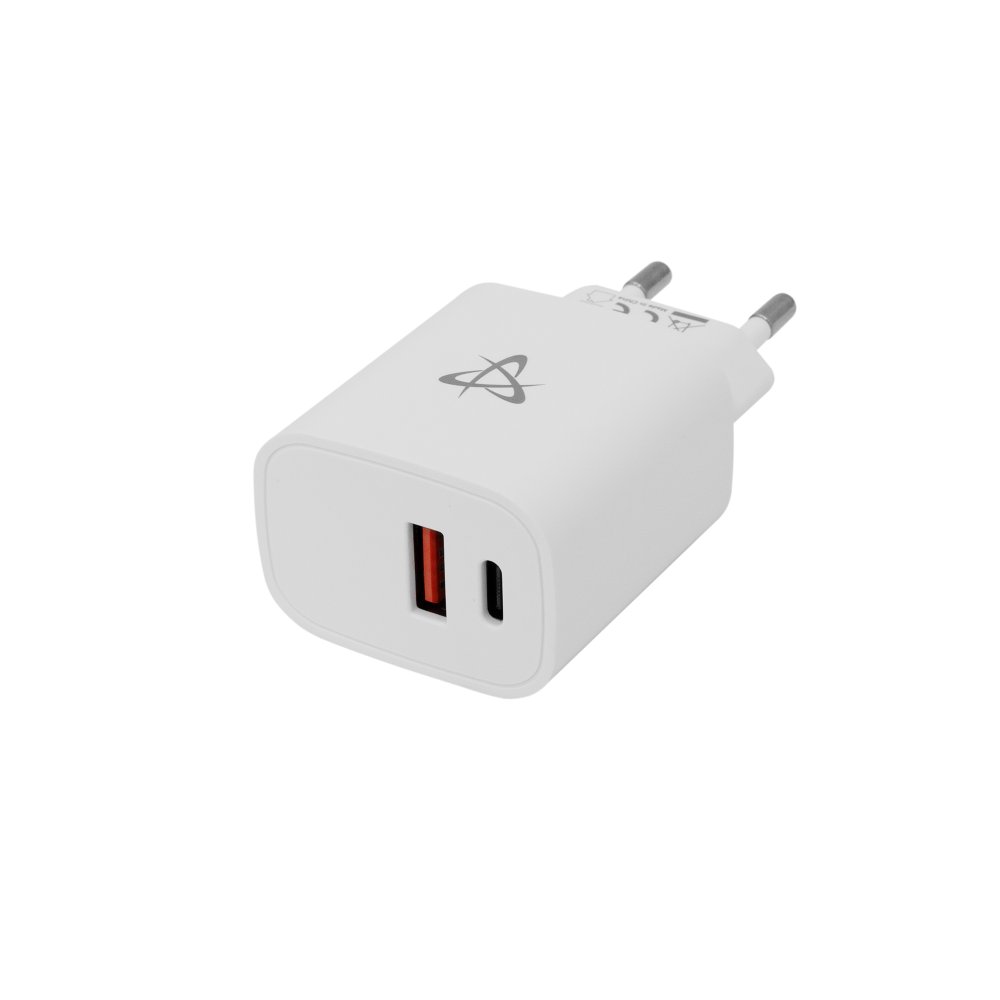 SBOX Oplader HC-693 SB | 15W | USB-A & USB-C (2 Poorten) | Wit