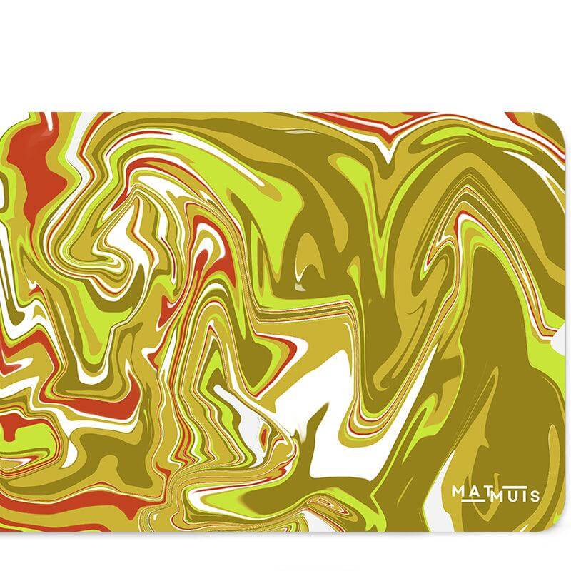 XXL Muismat | Liquid Abstract Gold Impact