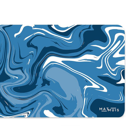 XXL Muismat | Liquid Abstract Blue River | Matmuis