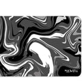 XXL Muismat | Liquid Abstract Black Chrome | Matmuis