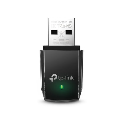 TP-Link Archer T3U | Wi-Fi 5 USB-adapter | Dual-band 2,4 GHz (400 Mbps) / 5 GHz (867 Mbps) | USB 3.0 | Zwart - Matmuis - Matmuis
