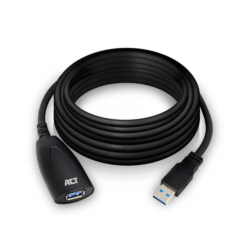 ACT AC6105 | USB 2.0 Booster | 5m | Zwart - Matmuis - Matmuis