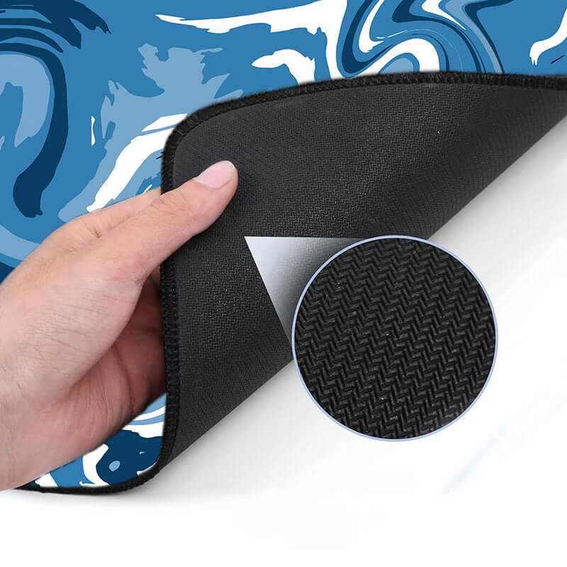 XXL Muismat | Liquid Abstract Blue River | Matmuis