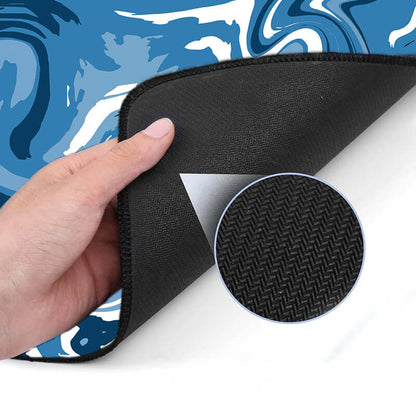 XXL Muismat | Liquid Abstract Blue River | Matmuis