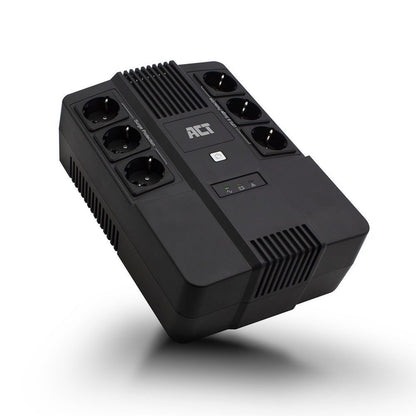 ACT AC2300 Line-Interactive UPS | 600 VA | 6 Stopcontacten (3 op Accu) | AVR Spanningstabilisatie | Netspanningsbeveiliging - Matmuis - Matmuis