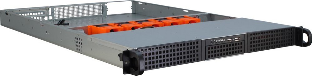 Inter-Tech IPC 1U-10265 | Server Rack Case | Zwart | ATX - Matmuis