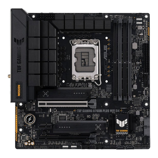ASUS TUF GAMING B760M-PLUS WIFI D4 | Socket LGA 1700 | Intel B760 | 4xDDR4 | Micro-ATX | Moederbord - Matmuis - Matmuis