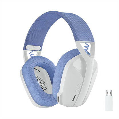 Logitech G G435 | Draadlooze Over-ear Gaming Headset | Bluetooth & USB-A Receiver | Wit/Lilac - Matmuis - Matmuis
