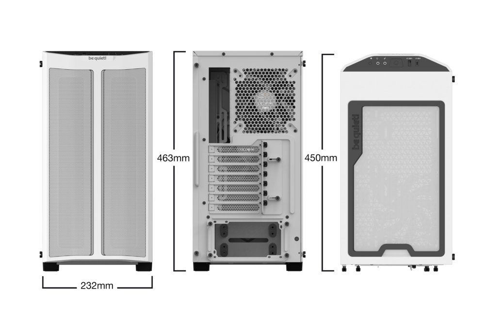 be quiet! Pure Base 500DX | Midi Tower Case | Wit - Matmuis