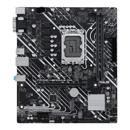 ASUS PRIME H610M-E D4-CSM | Socket LGA 1700 | Intel H610 | 2xDDR4 | Micro-ATX | Moederbord - Matmuis - Matmuis