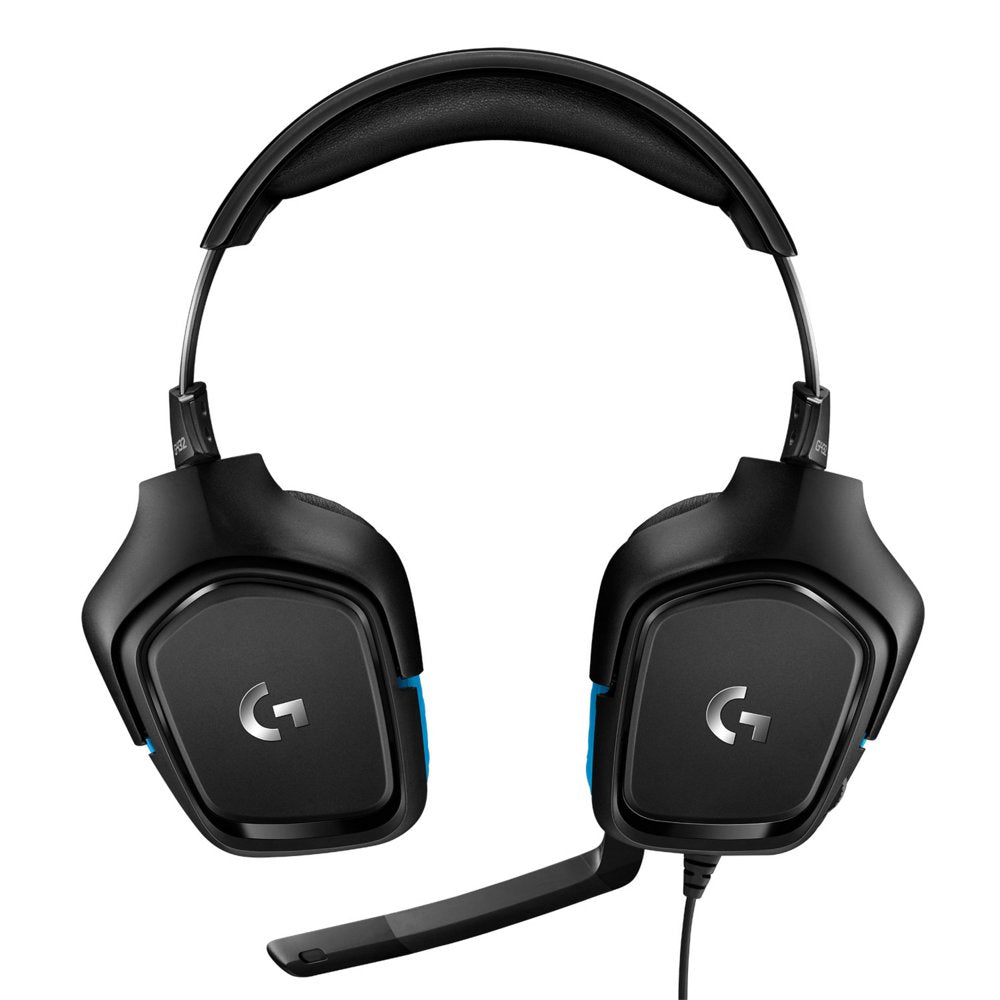Logitech G432 | Bedrade Over-ear Gaming Headset 3.5mm Connector | 7.1 Surround | Zwart/Blauw - Matmuis - Matmuis