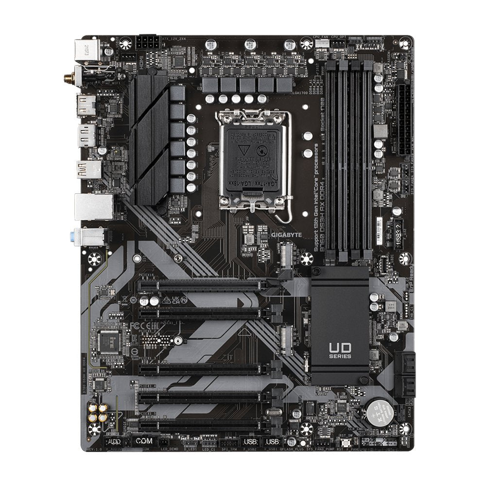 Gigabyte B760 DS3H AX WIFI | Socket LGA 1700 | Intel B760 | 4xDDR4 | ATX | Moederbord - Matmuis - Matmuis