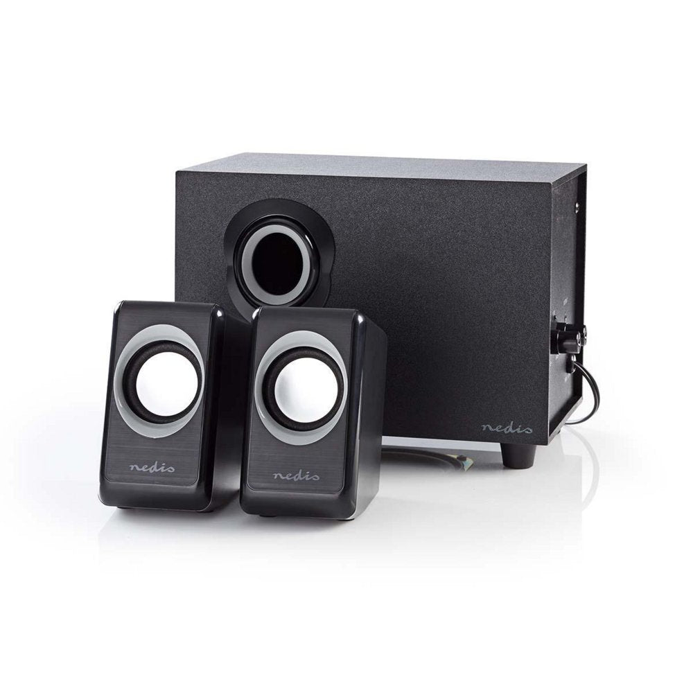 Nedis CSPR10021BK | 2.1 Luidsprekerset | 16W RMS | Zwart - Matmuis - Matmuis