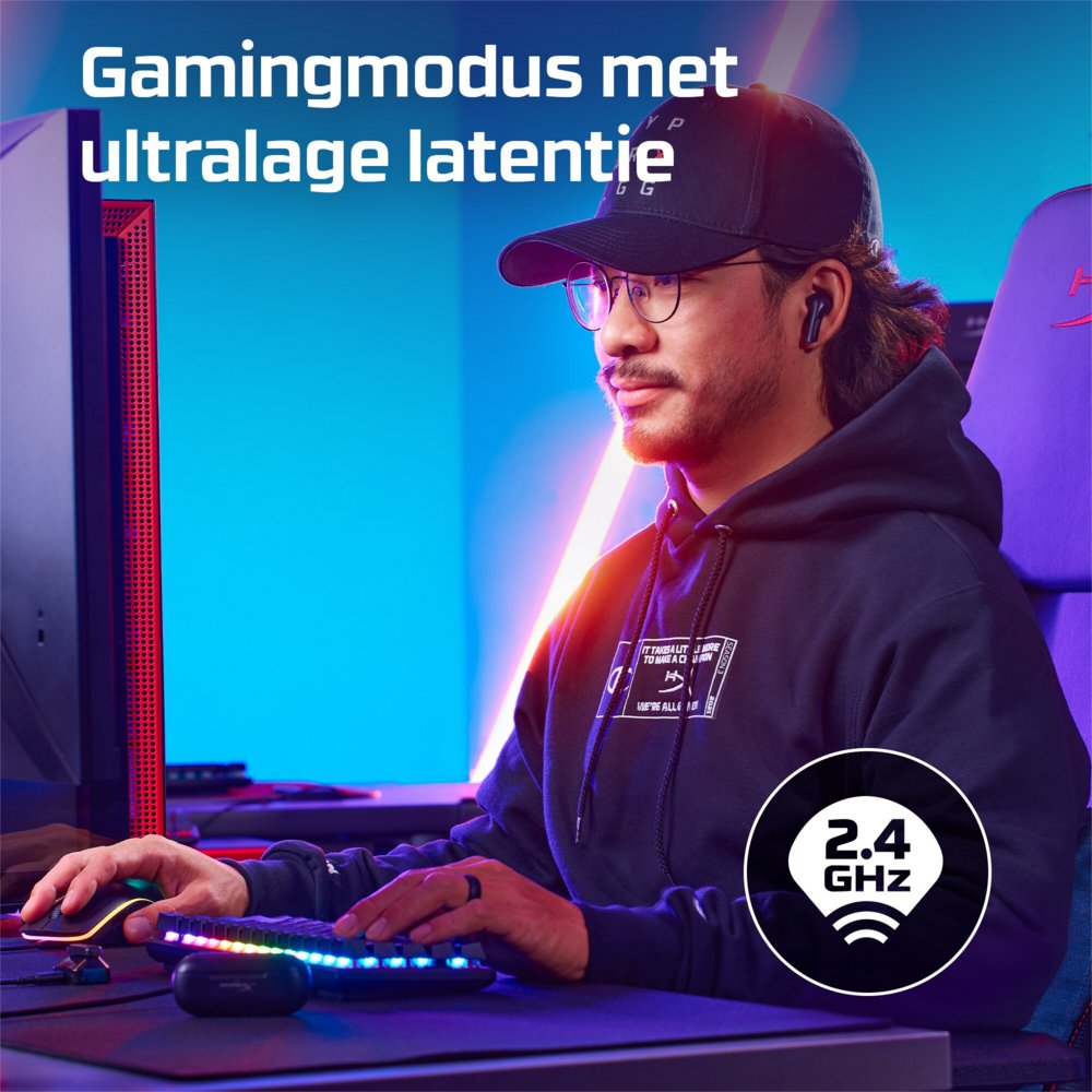 HyperX Cloud MIX Buds | Draadloze In-Ear Gaming Oordopjes | Bluetooth | Zwart - Matmuis
