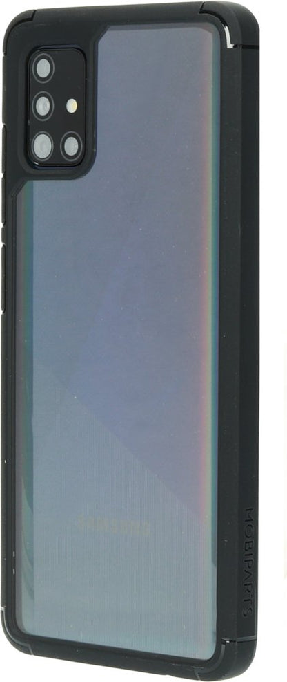 Mobiparts Rugged Clear Case | Samsung Galaxy A51 (2020) | Black - Matmuis - Matmuis