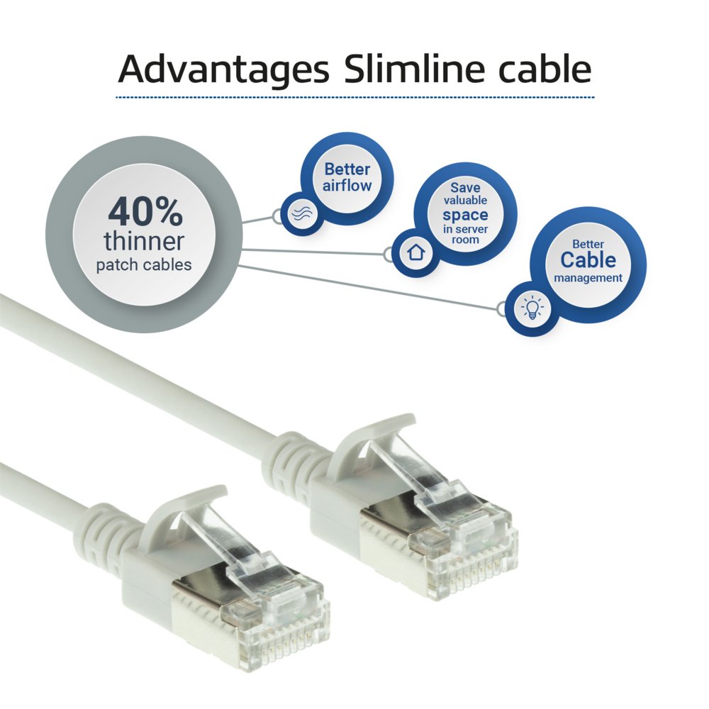 ACT netwerkkabel | Cat6a | U/FTP (STP) | 5 m | Grijs | DC7005