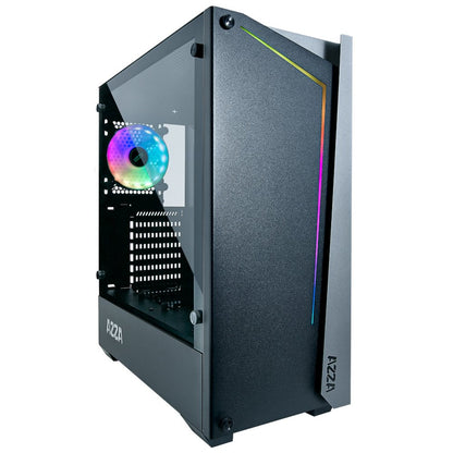 Azza Apollo 430 RGB | Midi Tower Case | Zwart - Matmuis