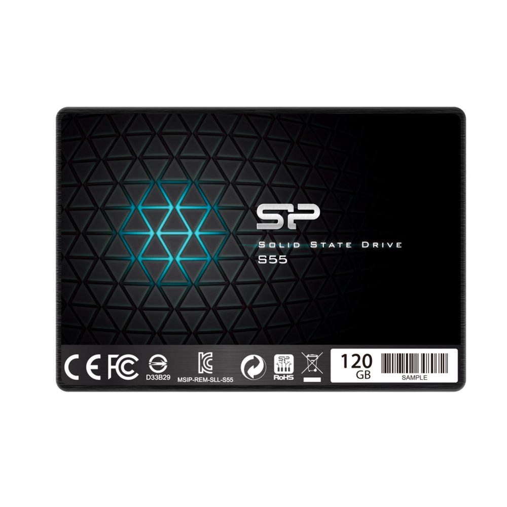 Silicon Power Slim S55 | 120 GB SATA SSD | 2,5″ | tot 520 MB/s Lezen - Matmuis