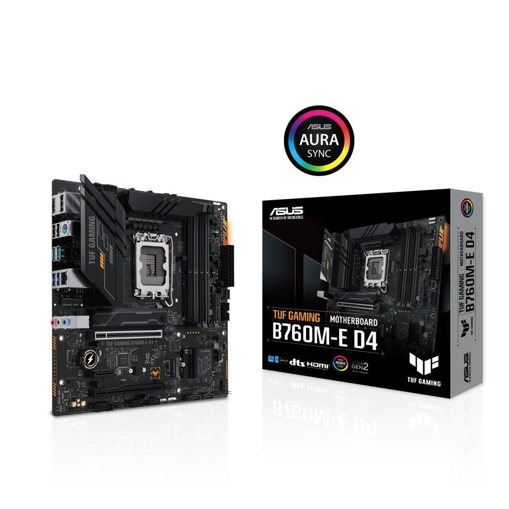 ASUS TUF GAMING B760M-E D4 | Socket LGA 1700 | Intel B760 | 4xDDR4 | Micro-ATX | Moederbord - Matmuis - Matmuis
