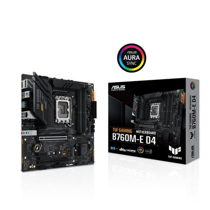 ASUS TUF GAMING B760M-E D4 | Socket LGA 1700 | Intel B760 | 4xDDR4 | Micro-ATX | Moederbord - Matmuis - Matmuis