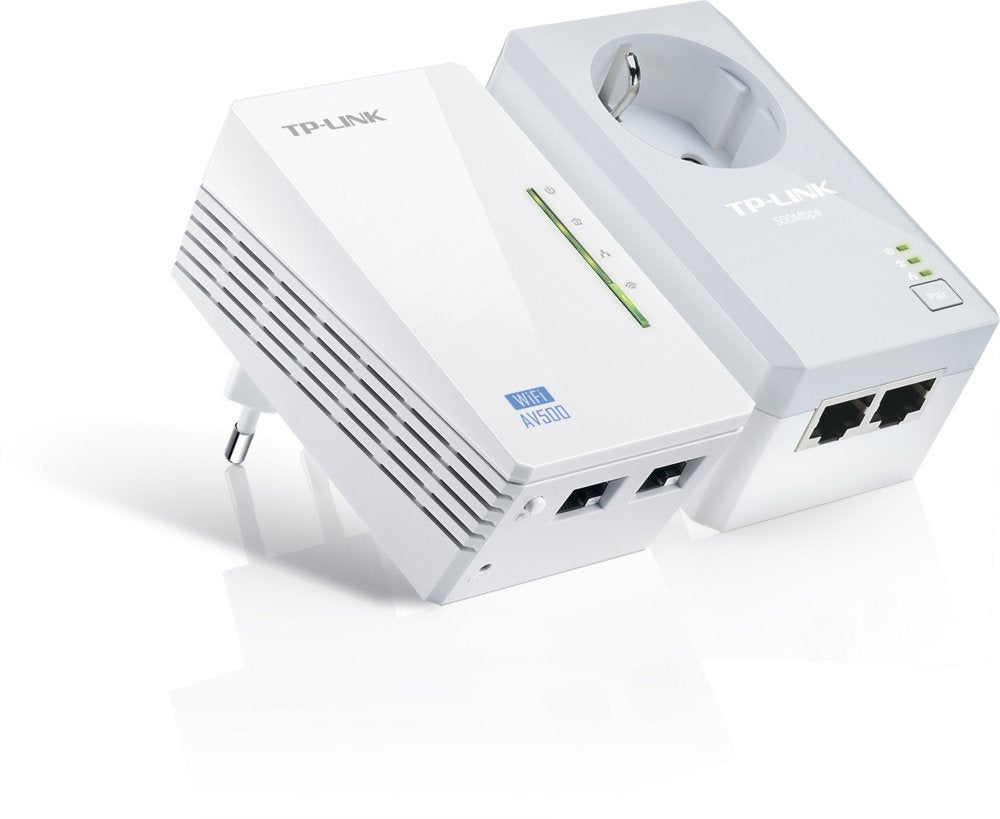 TP-Link TL-WPA4226 KIT | Powerline Adapter Set | 600 Mbps | Wi-Fi N300 | Fast Ethernet | Met Stopcontact | Wit - Matmuis