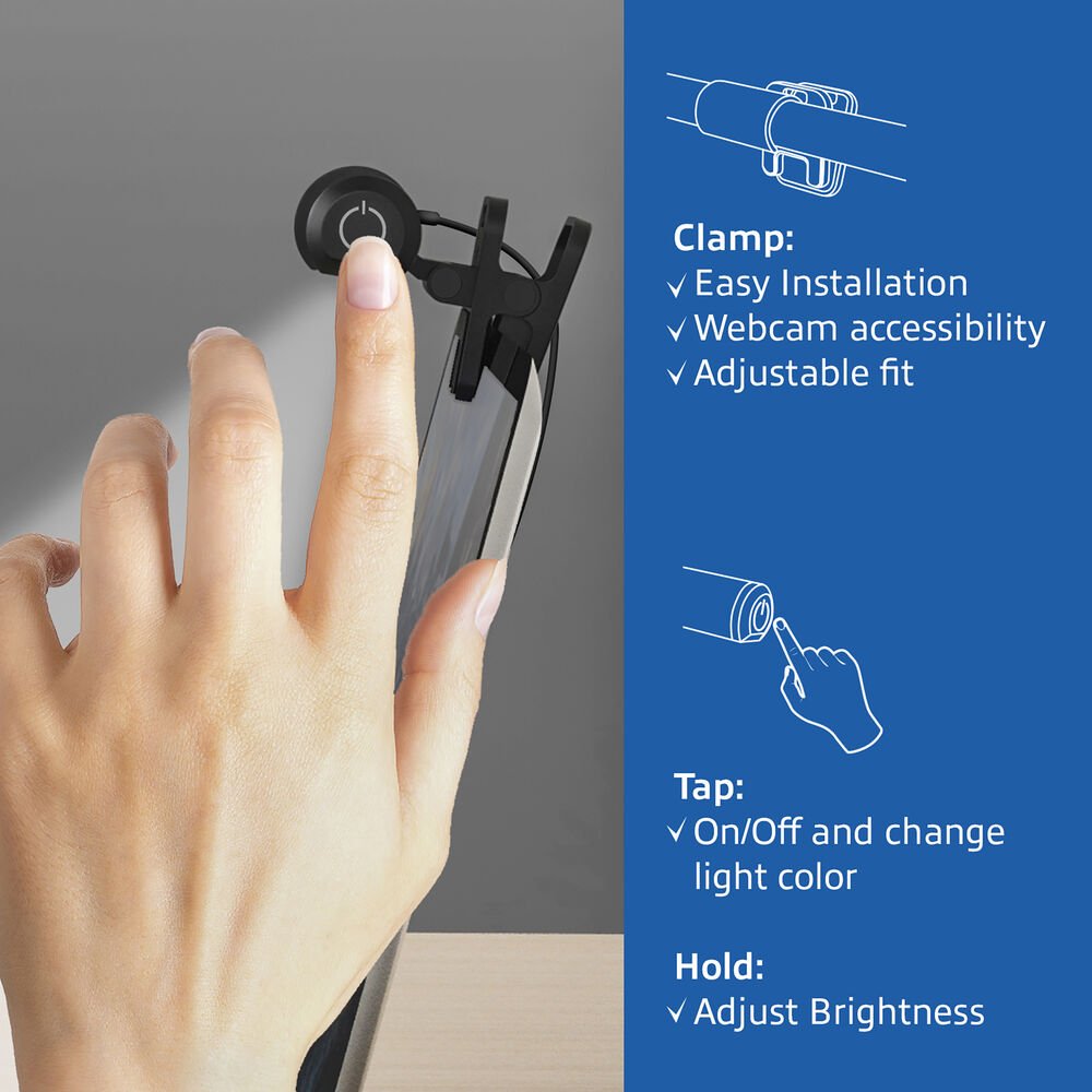 ACT AC8050 | Clip-on Laptop LED-lamp | Dimbaar | Voeding via USB - Matmuis - Matmuis