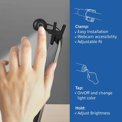 ACT AC8050 | Clip-on Laptop LED-lamp | Dimbaar | Voeding via USB - Matmuis - Matmuis