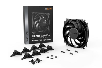 be quiet! Silent Wings 4 | 120mm PWM Behuizingsventilator | Zwart | Single Pack (1 stuk) - Matmuis - Matmuis