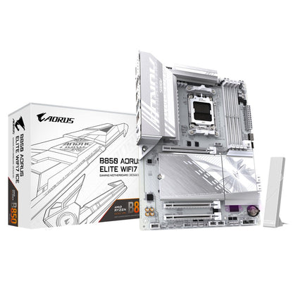Gigabyte B850 AORUS ELITE WIFI7 ICE | Socket AM5 | AMD B850 | 4xDDR5 | ATX | Moederbord - Matmuis - Matmuis