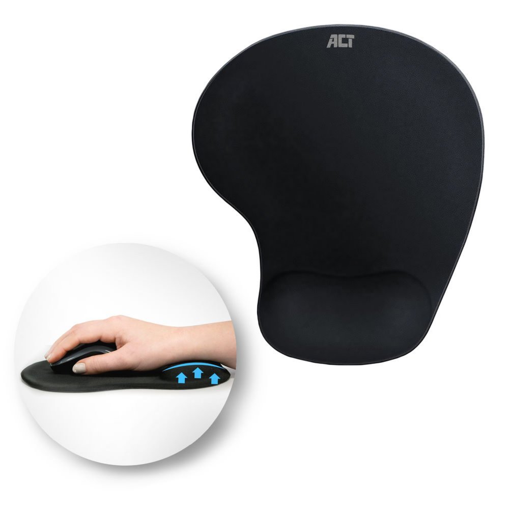 ACT AC8010 | Ergonomische Muismat | Zwart