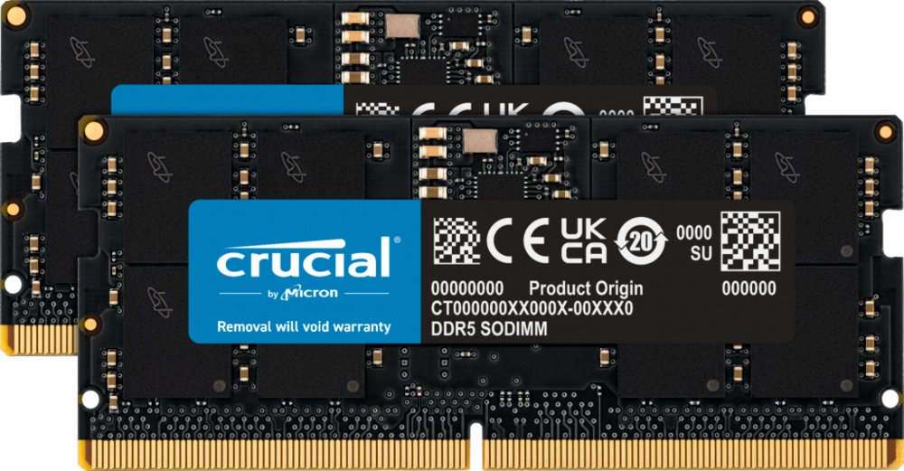 Crucial | 32GB 2x16GB DDR5 | 5600MHz | SODIMM | CL46 | Geheugenmodule | RAM - Matmuis - Matmuis