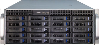 Inter-Tech IPC 4U-4420 | Server Rack Case | Zwart/Roestvrijstaal - Matmuis