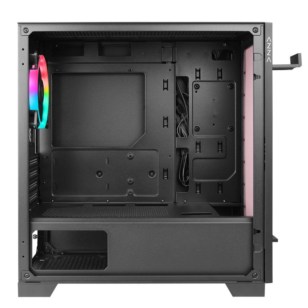 Azza Elise RGB | Micro Tower | Zwart - Matmuis