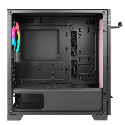 Azza Elise RGB | Micro Tower | Zwart - Matmuis