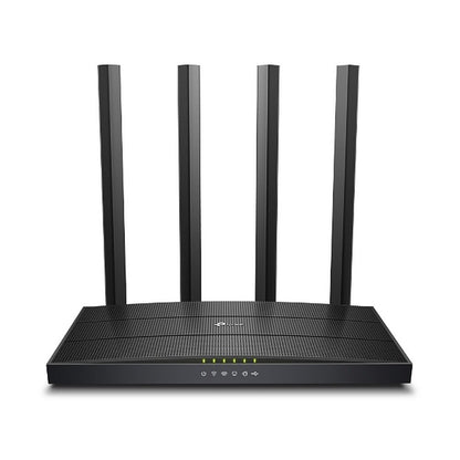 TP-Link Archer C6U | WiFi 5 Router (AC1200) | Dual-band 2.4 GHz / 5 GHz | Gigabit Ethernet | Zwart - Matmuis - Matmuis