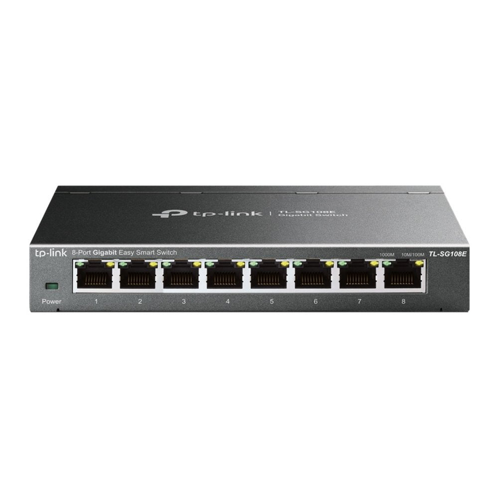 TP-Link TL-SG108E | Managed L2 Switch | 8 Poorten | Gigabit Ethernet (10/100/1000 Mbps) - Matmuis