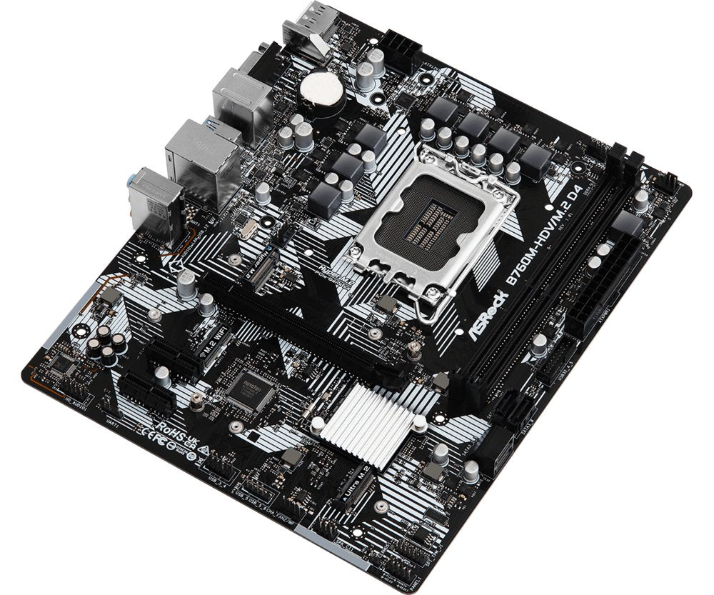 Asrock B760M-HDV/M.2 D4 | Socket LGA 1700 | Intel B760 | 2xDDR4 | Micro-ATX | Moederbord - Matmuis - Matmuis