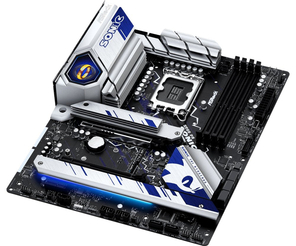 Asrock Z790 PG SONIC | Socket LGA 1700 | Intel B760 | 4xDDR5 | Micro-ATX | Moederbord - Matmuis - Matmuis