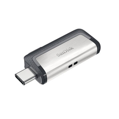 SanDisk Ganda UltraType | 256GB USB-C 3.2 & USB-A 3.2 Flash Drive | Zilver - Matmuis