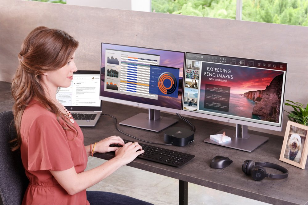 HP 5TW13AA | USB-C/A Docking Station G2 | Dual 4K Display | 100W Power Delivery | Zwart - Matmuis - Matmuis