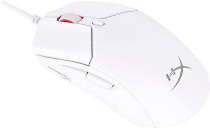 HyperX Pulsefire Haste 2 | Bedrade Gaming Muis | Rechtshandig | USB-A | 26000 DPI | Wit - Matmuis - Matmuis