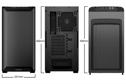 be quiet! PURE BASE 501 Airflow Mesh | Midi Tower Case | Zwart - Matmuis